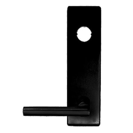 Falcon Latitude Lever Trim, Right Hand Reverse, Less Mortise Cylinder for 25 Series, US19 Matte Black 510L-19-RHR-LAT